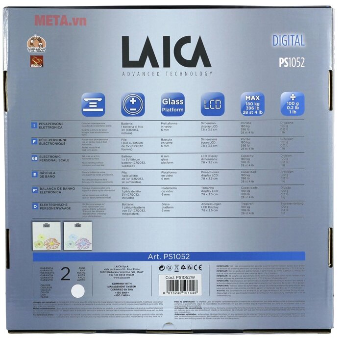 Cân sức khỏe Laica PS1052