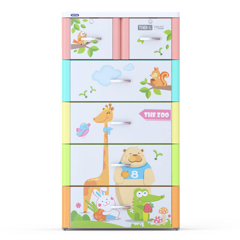 Tủ Tabi Duy Tân L đa sắc 5 tầng 6 ngăn  Tủ Tabi Duy Tân L đa sắc 5 tầng 6 ngăn