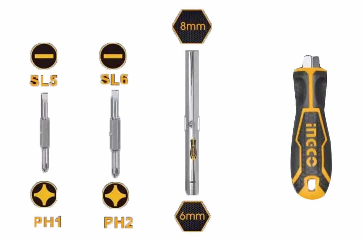 Bộ Tua Vít 6 Đầu INGCO AKISD0608