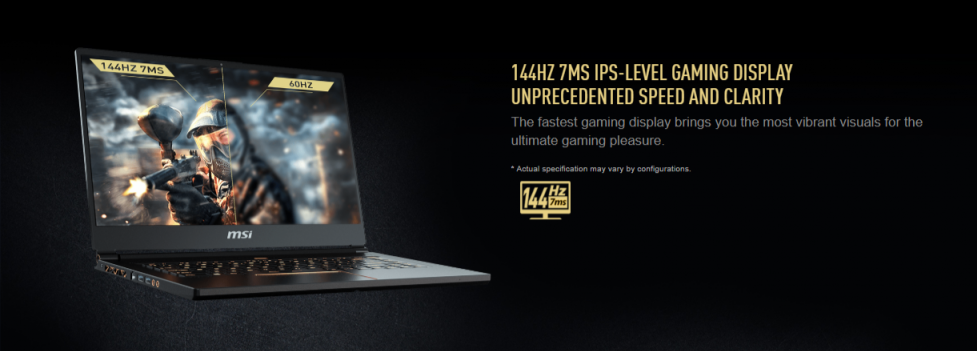 Laptop MSI GS65 Stealth 8RE-208VN (GeForce® GTX 1060, 6GB GDDR5,Win10)