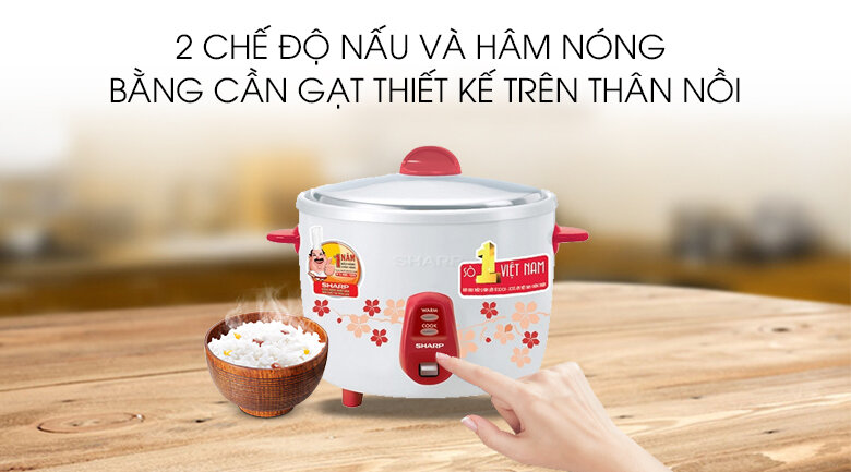 Nồi cơm điện Sharp 1.1 lít KSH-311V Nồi cơm điện Sharp 1.1 lít KSH-311V