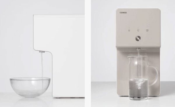 Coway Cinnamon P-6320R được thiết kế vòi lấy nước cao, giúp việc lấy nước dễ dàng hơn