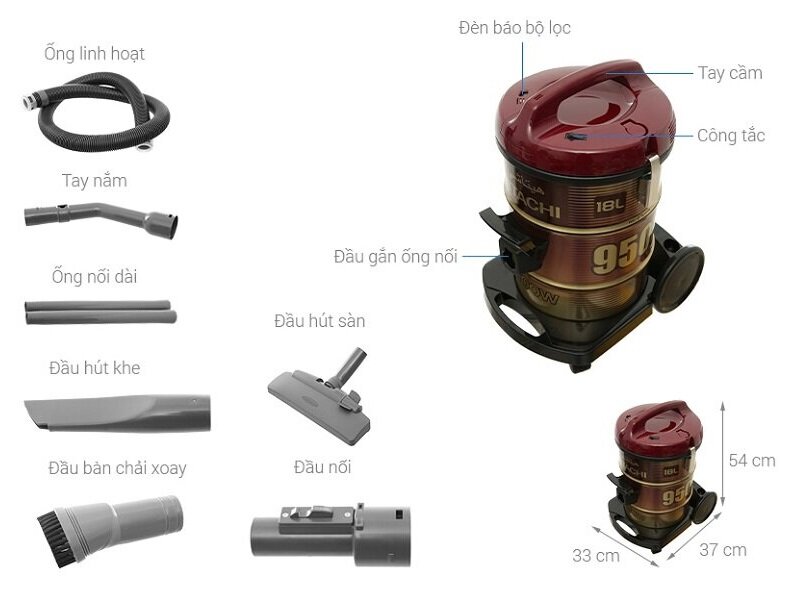 Máy hút bụi Hitachi CV-950Y/950F