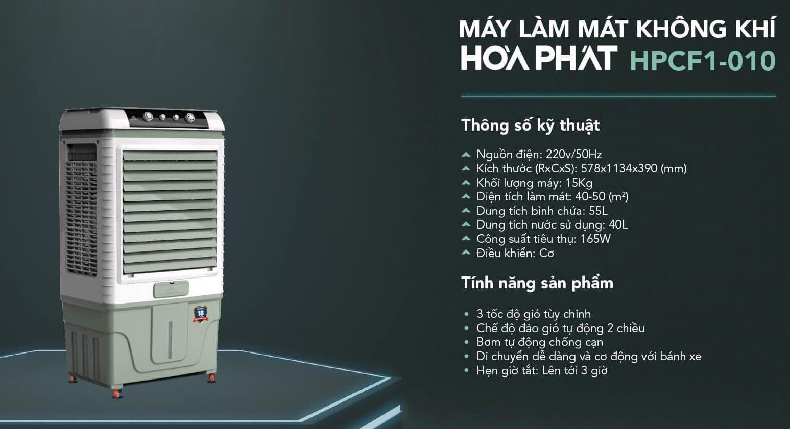 Hòa Phát HPCF1-010 có tuổi thọ cao Hòa Phát HPCF1-010