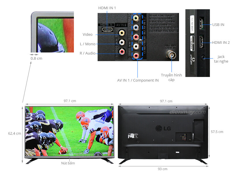 Tivi LG 43 inch 43LF540T Tivi LG 43 inch 43LF540T