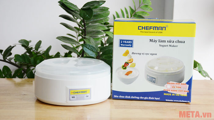Máy làm sữa chua Chefman 8 cốc thủy tinh (CM - 302T)