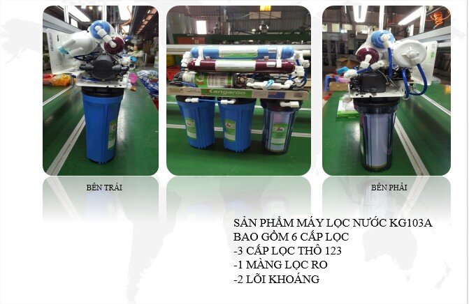 Máy lọc nước Kangaroo 6 lõi KG103A vỏ VTU