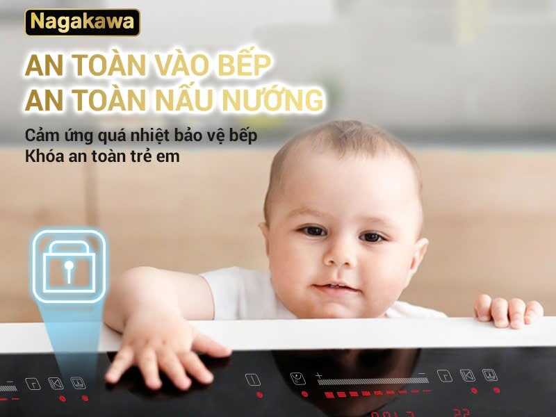 Bếp từ đôi Nagakawa NDI9191
