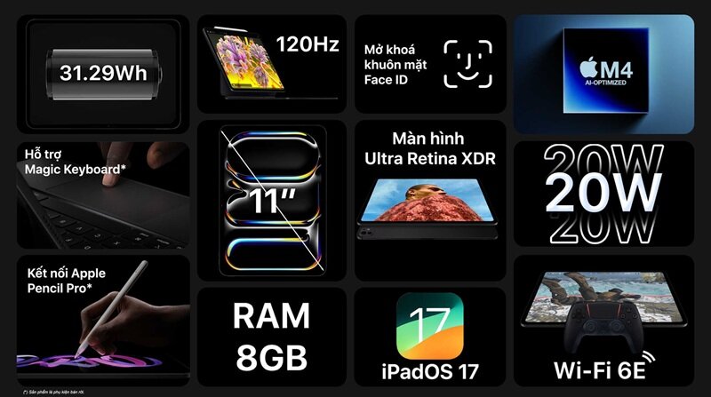 iPad Pro M4 11 inch (2024) Wifi 256GB