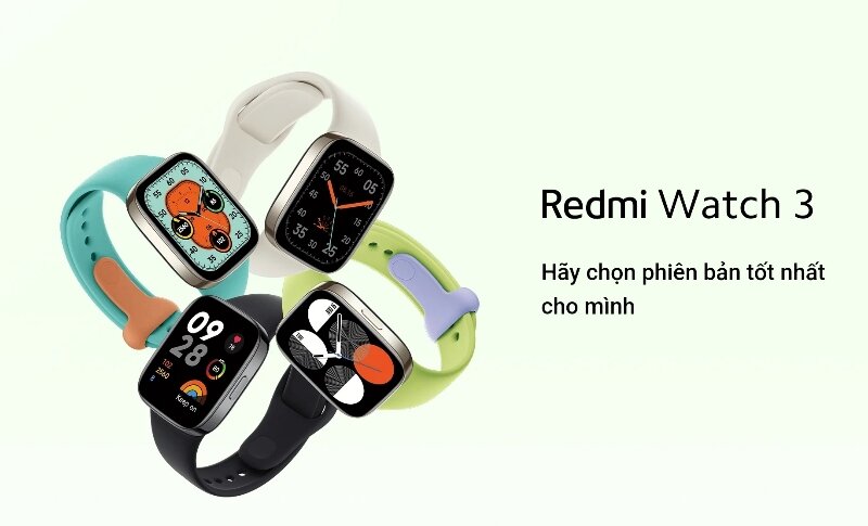 Đồng hồ thông minh Xiaomi Redmi Watch 3 thiết kế