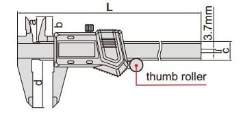 Insize 1114-300A có bánh xe  Insize 1114-300A