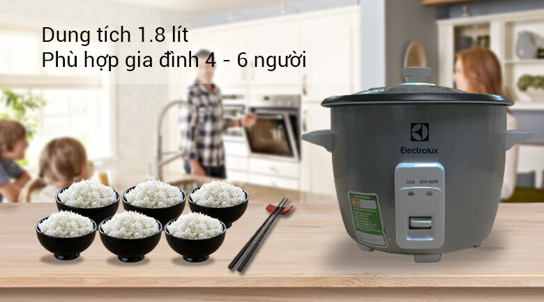 Nồi cơm điện Electrolux 1.8 lít ERC1800