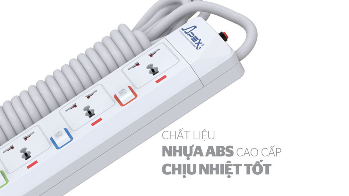 Apex APE OC2-5RD được làm từ nhựa ABS cao cấp và bền đẹp
