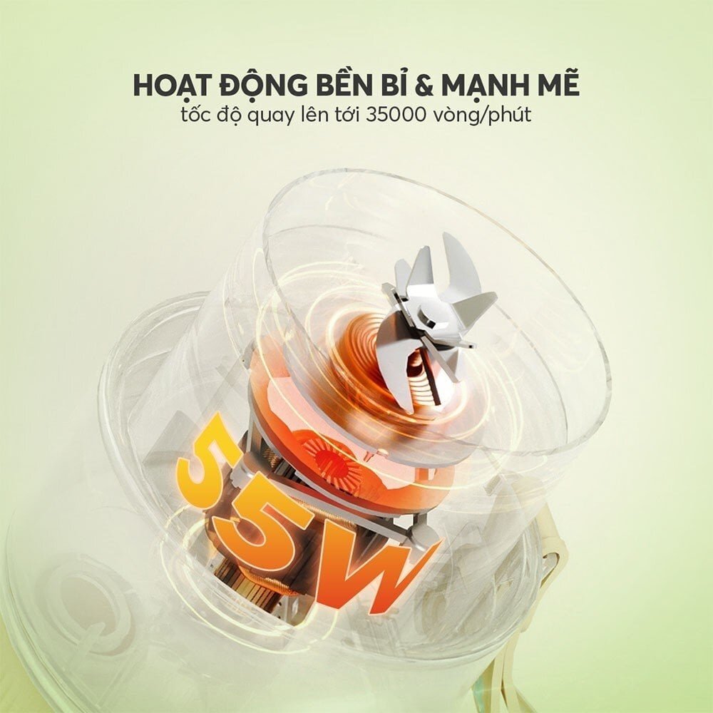 Máy xay sinh tố quay tốc độ nhanh Máy xay sinh tố cầm tay