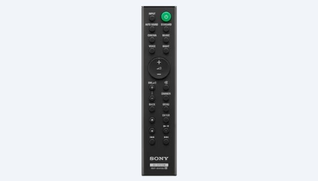 Dàn âm thanh Sony 5.1 HT-S40R có remote điều khiển từ xa tiện lợi