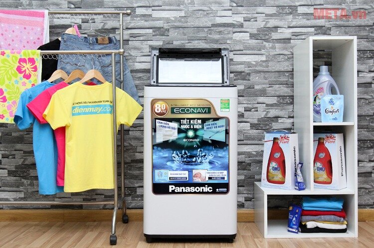 Máy giặt cửa trên 8kg Panasonic NA-F80VG8WRV