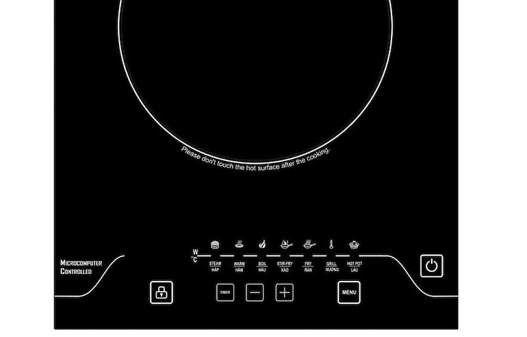 Bếp từ Chef's EH-IH2000A điều khiển cảm ứng vô cùng nhạy