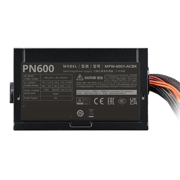 Nguồn máy tính Cooler Master Elite NEX N600 230V A/EU Cable