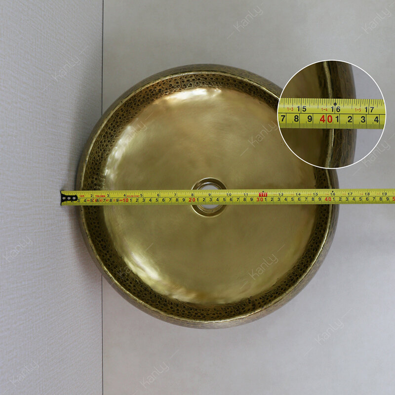 Chậu rửa lavabo bằng đồng Kanly RSC122V / RSC121V