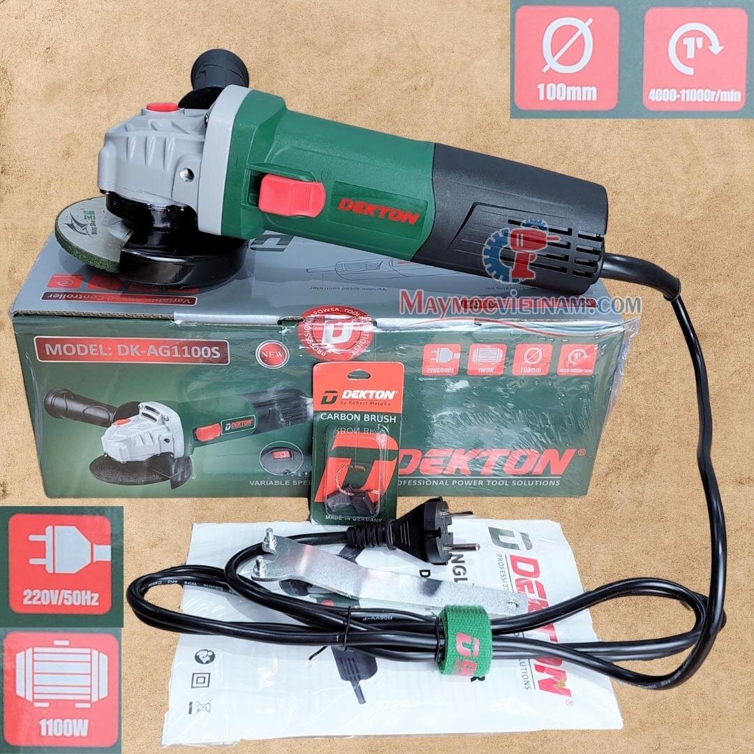 Máy mài chỉnh tốc Dekton DK AG1100S