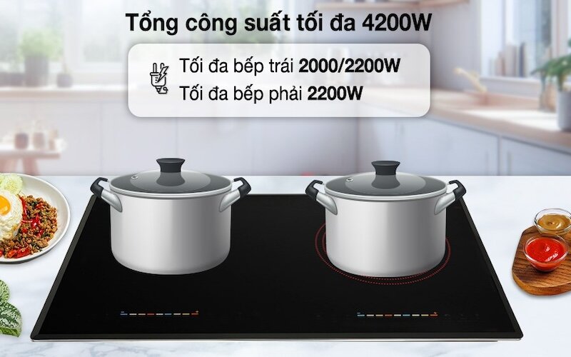 Các tính năng hiện đại Bếp điện từ Hawonkoo CEH-210-IF (Ảnh: dienmayxanh).