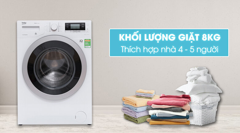 Máy giặt Beko inverter 8 kg WTV 8634 XS0 Máy giặt Beko inverter 8 kg WTV 8634 XS0
