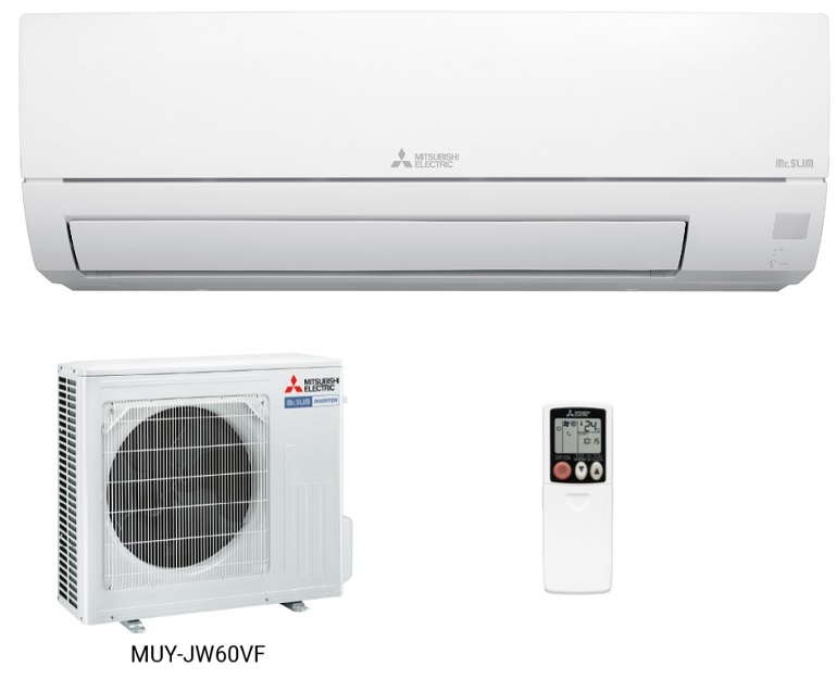 Điều hòa Mitsubishi Inverter 21000 BTU 1 chiều MSY/MUY-JW60VF gas R-32 2 Điều hòa Mitsubishi MSY/MUY-JW60VF có thiết kế đơn giản, tinh tế