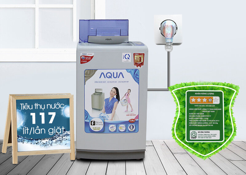 Máy giặt Aqua 7 kg AQW-S70V1T H