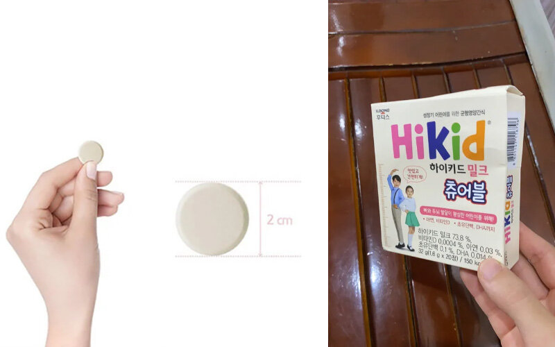 Sữa Hikid ILdong dạng kẹo viên 1 hộp 60 viên