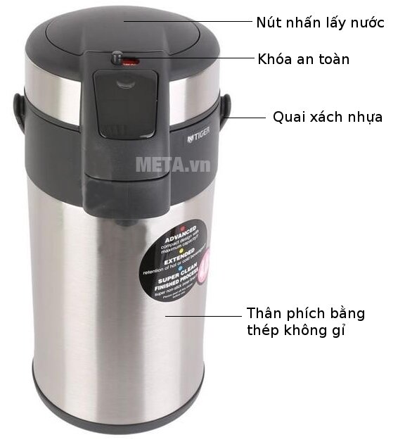 Phích giữ nhiệt Tiger MAA-A402 4 lít
