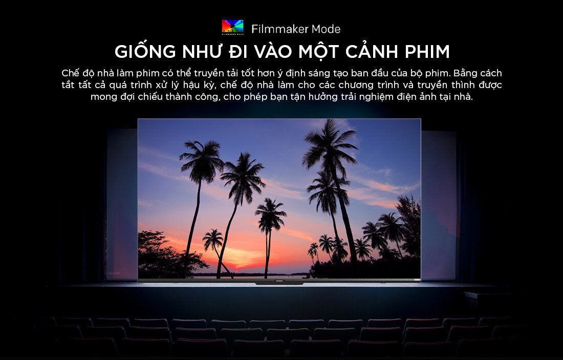 Xem phim chuẩn điện ảnh với Filmmaker Mode