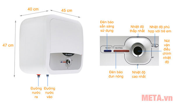 Bình nóng lạnh Ariston AN2 30 RS 2.5 FE 30 lít Bình nóng lạnh Ariston AN2 30 RS 2.5 FE 30 lít