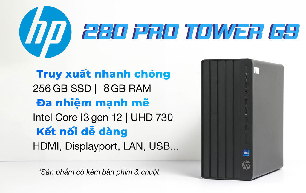 Máy tính để bàn HP Pro Tower 280 G9 PCI (AM3N7AT)