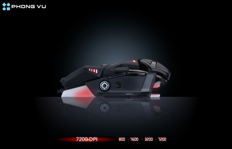 Khả năng tự điều chỉnh chuyển đổi DPI một cách linh hoạt ở chuột gaming Madcatz R.A.T 4+