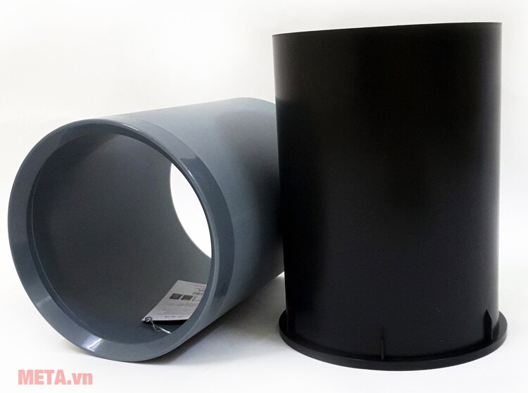 Thùng rác Fitis Dual kiểu Âu ROM3-909 - 10 lít (xám)