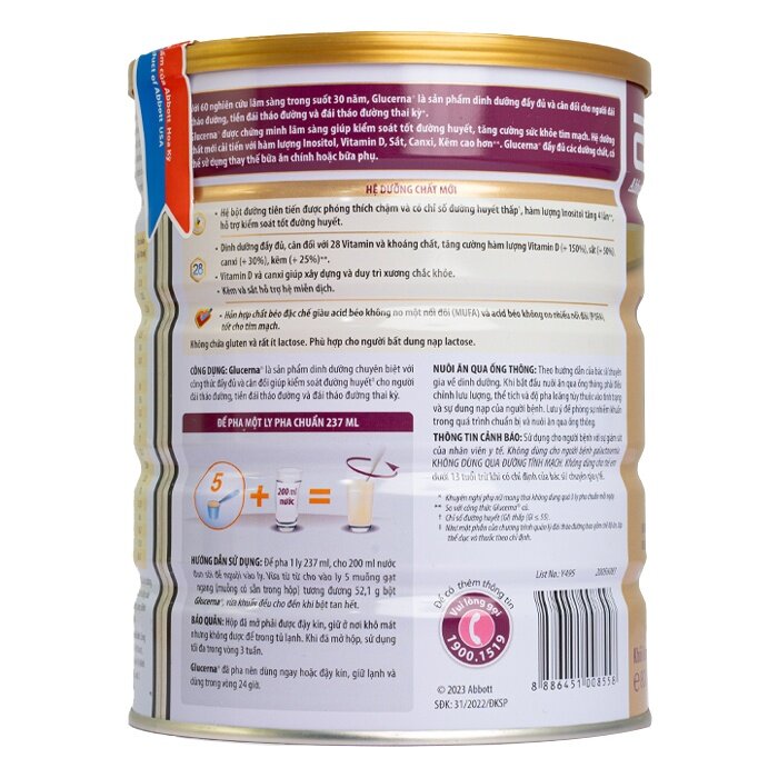 Sữa  Glucerna cho người tiểu đường 800g 
