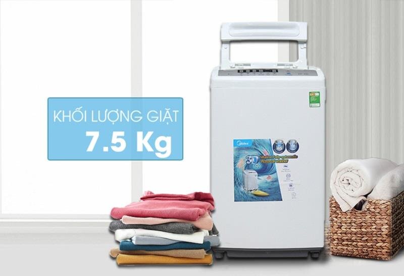 Máy giặt 7.5Kg Midea MAN-7507 lồng đứng Máy giặt 7.5Kg Midea MAN-7507 lồng đứng