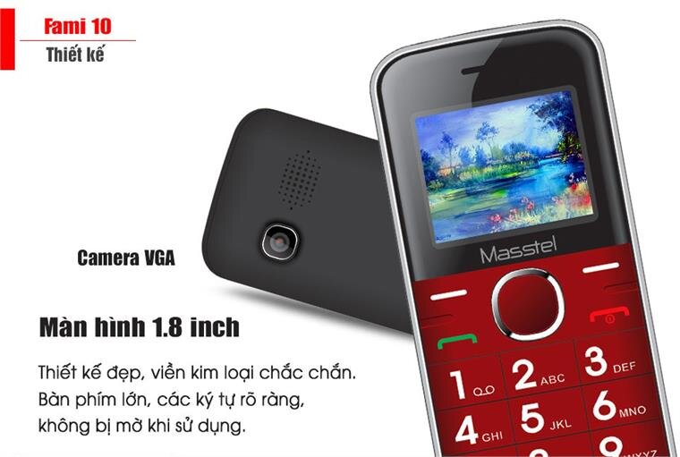 Điện thoại Masstel Fami 10 Gold