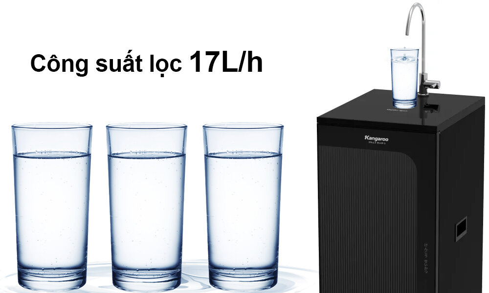 Máy lọc nước RO Kangaroo KG100CP công suất 17L/h