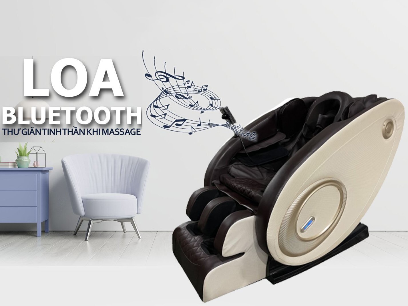 Ghế massage có nghe nhạc