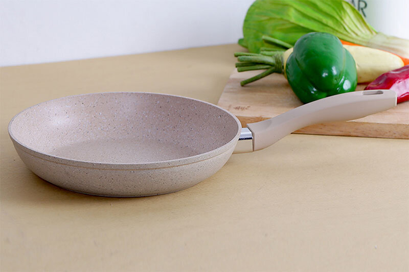 Chảo nhôm đáy từ chống dính đá hoa cương 24 cm Happycook Charm CHP-24 Chảo nhôm đáy từ chống dính đá hoa cương 24 cm Happycook Charm CHP-24