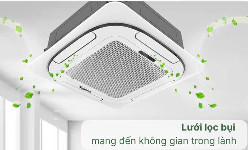 Điều hòa âm trần Nagakawa 28000 BTU 1 chiều NT-C2836 gas R-410A