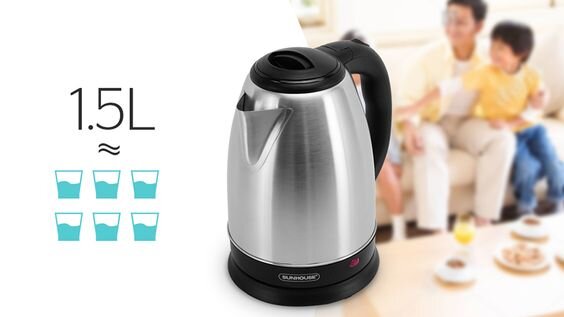 Thiết kế Bình đun siêu tốc Sunhouse 1.5 lít