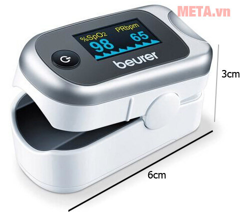 Máy đo nồng độ oxy trong máu SpO2 và nhịp tim Beurer PO40
