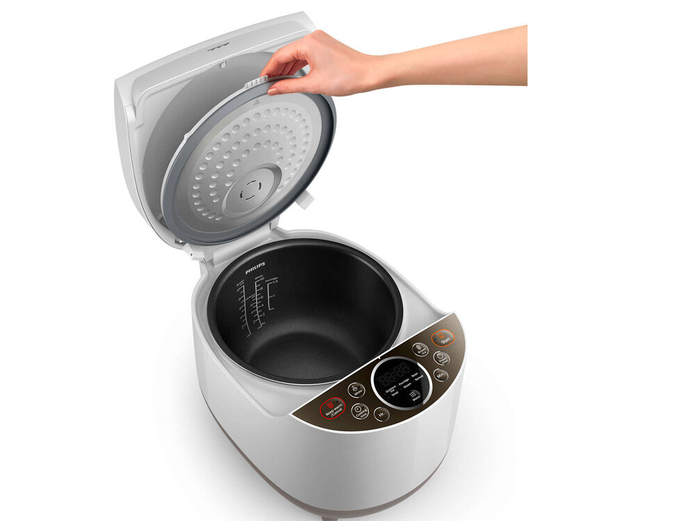 Nắp nồi cơm điện công nghệ Fuzzy Logic HD4533 tháo lắp dễ dàng