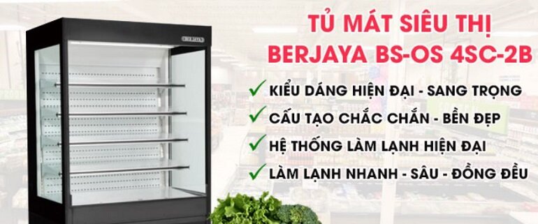Tủ trưng bày Berjaya 724 lít BS-OS 4SC