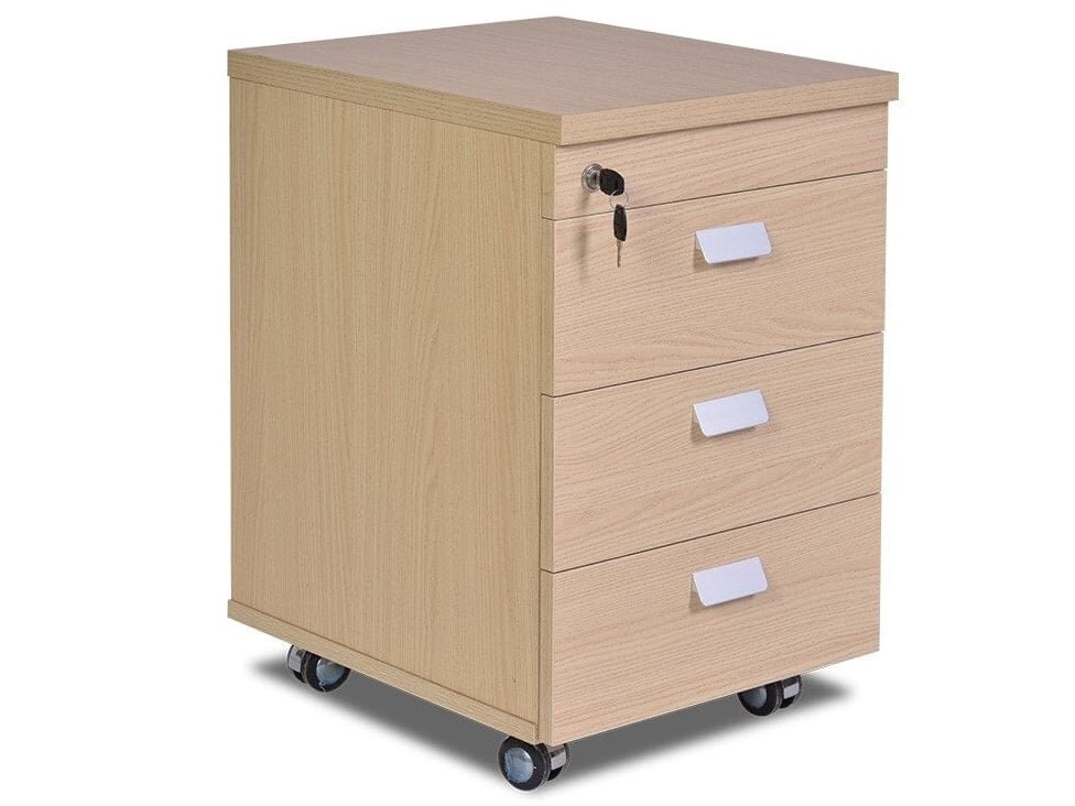 Hộc tủ di động có 3 ngăn kéo Hòa Phát HRM3D
