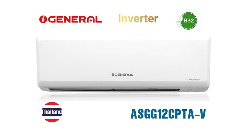 Điều hòa 1 chiều 12000 BTU inverter General ASGG12CPTA-V thiết kế