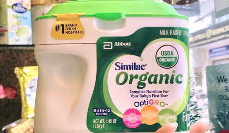 Sữa bột Abbott Similac Advance Organic Infant Formula - hộp 658g (0-12 tháng)