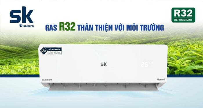 Điều hòa Sumikura 3HP APS APO-280 MORANDI sử dụng gas R32 thân thiện với môi trường Điều hòa Sumikura 3HP APS APO-280 MORANDI sử dụng gas R32 thân thiện với môi trường